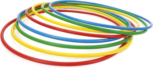 Multicolour hula hoop fitness - hula,